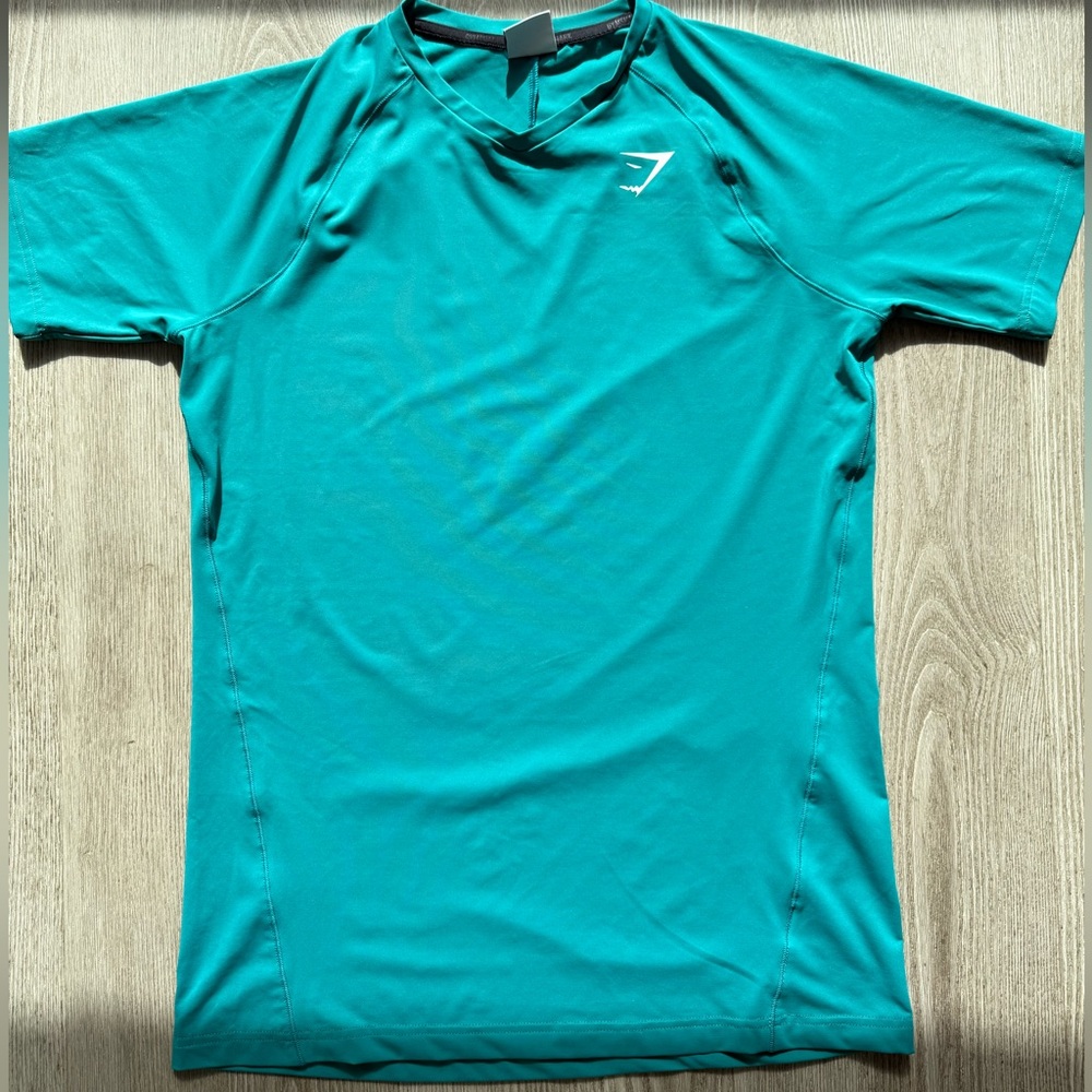 Gymshark Teal V-Neck T-Shirt